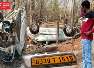 જાણો: ક્યાં પોલીસકર્મીની કારનું ફિલ્મી ઢબે થયો અકસ્માત.. પોલીસકર્મી નશામાં હોવાની લોકચર્ચા