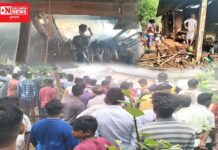 સમસ્ત આદિવાસી સમાજની ટીમ પહોંચી ચીખલી તાલુકાના ઢોલુમ્બર ગામના આગ પીડિત પરિવારની વ્હારે .