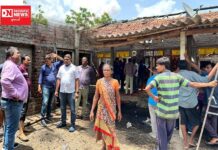 વાંસદાના સિંધાડ ગામના ઘરમાં લાગી આગ.. ભારે નુકશાન.. યુવા મોરચા નવસારીના યુવાઓ પોહચ્યા મદદે..