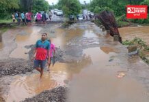 વાંસદા તાલુકાના બીલમોડા ગામના કૉઝવે પુલમાં પડયું ગાબડું.. લોકો જીવના જોખમે મુસાફરી કરવા મજબુર..