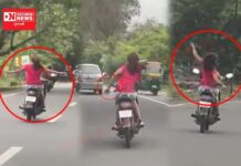 નવસારીમાં રસ્તા પર સર્કસની રીંગ સમજી યુવતીના સ્ટંટ.. વાહનચાલકોના જીવ થયા અધ્ધર.. જુઓ વિડિઓ…