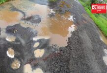 વાંસદાના ખાંભલા-બિલમોડા થી મહારાષ્ટ્ર બોર્ડરને જોડતો રોડ બિસ્માર હાલતમાં.. લોકોનું માંગ, રસ્તો ન બનાવો કમ સે કમ ખાડાઓ તો પૂરે વહીવટીતંત્ર