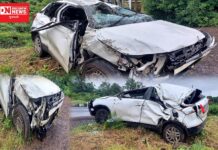 વાંસદાના ચારણવાડા ગામમાં સાપુતારા જતી કાર પલ્ટી: બેના મોત, બે ગંભીર..