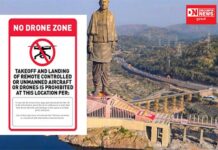 ગરૂડેશ્વર તાલુકાના કેવડીયા ઉપરાંત કેટલાંક વિસ્તારોને “NO DRONE ZONE” તરીકે જાહેર કરાયા..
