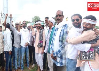 આદિવાસી સુરક્ષા યાત્રાનું ખેરગામમાં SAS અને અન્ય સમાજના આગેવાનો દ્વારા ભાવભીનું ભવ્ય સ્વાગત..