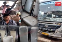 રાજપીપળા થી સેલંબા વચ્ચે દોડતી બસની સિટ ખખડધજ હોવાથી ઊભા ઊભા કરવી પડે છે મુસાફરી.. જુઓ વિડીયો