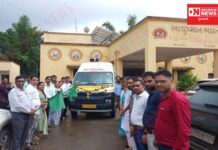 પારડીના ગોઈમા પ્રાથમિક આરોગ્ય કેન્દ્રમાં એમ્બ્યુલન્સનુ લોકાર્પણ.