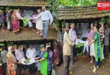 ધરમપુરના ખડકી અને મધુરી ગામે ખેડૂતોને ફળાઉ છોડોનું વિતરણ કરાયું..