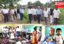 રાજ્યના નાણામંત્રી કનુભાઈ દેસાઈ ડાંગ જિલ્લાના બોર્ડર વિલેજની મુલાકાત લીધી.