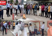 ડાંગ જિલ્લા કલેક્ટર કચેરીના સ્ટાફને આગ પર કાબુ મેળવવા માટેની તાલીમ અપાઇ.