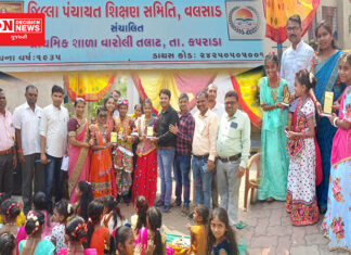 કપરાડાની વારોલી તલાટ પ્રા. શાળા નવરાત્રી પર્વને અનુલક્ષીને ઉજવાયો ગરબા મહોત્સવ..