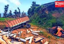 સાપુતારા ઘાટ પર ટેમ્પો દિવાલને ભટકાઇ ખીણમાં ખાબક્યો.. ટેમ્પો ચાલકનું મોત.