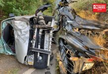 વાંસદા જામલીયા વળાંક પાસે ઇકો- યુર્નીકોન બાઈક વચ્ચે અકસ્માત.. 1 નું મોત, 1 ની ગંભીર હાલત,,