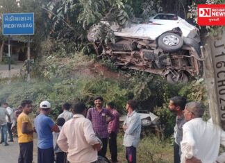 ડેડીયાપાડાના મેડિયાસાગ ગામમાંની નદી પર ઇકો પલટી.. બે સવારને ગંભીર ઈજા