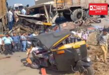 પારડીમાં ટેમ્પો, બાઈક, રીક્ષા અને ટ્રકનો એક સાથે થયો અકસ્માત.. બે ના ઘટના સ્થળે મોત.. બે ઘાયલ