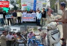 નેશનલ રોડ સેફ્ટી મંથ-2024 અંતર્ગત સરકારી પોલીટેકનિક વલસાડ દ્વારા ટ્રાફિકના નિયમોની જાગૃતિ માટે શરુ કરાયું અભિયાન..