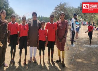 નારગોલમાં યોજાયેલા ખેલ મહાકુંભમાં પોતાનો પરચમ લહેરાવતી કપરાડા તાલુકાની ચાવશાળા પ્રા. શાળાની બે વિદ્યાર્થિની