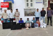 ચીખલીના મજીગામની એક સોસાયટીમાં બંધ ઘરમાંથી ચોરી કરનાર ત્રણ ઝડપાયા.. પોલીસે બાતમીના આધારે ચોરોના ઘરમાંથી સામાન જપ્ત કર્યો.