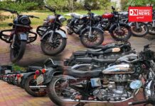 રોલો પાડતા બુલેટ ચાલકો વિરુદ્ધ કાર્યવાહી નવસારીમાં ધ્વનિ પ્રદૂષણ કરતા બુલેટ ચાલકો સામે પોલીસે લાલ આંખ કરી, 35 બુલેટને જપ્ત કર્યા.