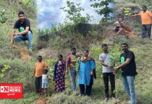 વાંસદાના પાટાફળીયામાં PI કિરણ અને ONGC ના શીતલભાઈ મળીને દેશી-જંગલી રોપાઓનું કર્યું વૃક્ષારોપણ