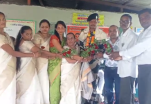 આદિવાસી ક્ષેત્રમાં કુદરતી પ્રકૃતિના ખોળામાં વસેલ કપરાડા તાલુકામાં આવેલ કાકડકોપર ગામમાં બી.એસ.એફ.માં નિવૃત્ત થતા સન્માન સમારોહ