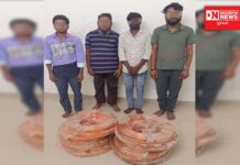 સેલવાસમાં સાયલી નર્સિંગ કોલેજ બાંધકામ સાઈટ પરથી 11 લાખનો કોપર વાયર ચોરી કરનારા 4 ની ધરપકડ..