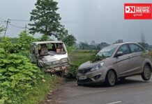 સુરત મોસાલી નજીક એક કાર અને વેન વચ્ચે અકસ્માત સર્જાયુ..