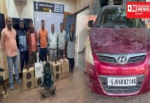 સાગબારા પોલીસે મહિલા બુટલેગર ઈંગ્લીશ દારૂના જથ્થા અને હુંડાઈ કાર ઝડપી પાડી છે..