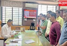 બેફામ લીઝધારકો: કરજણના લીઝધારકો ઝઘડિયા તાલુકામાં આવી રેતી ખનન કરતાં હોવાને લઈને અપાયું આવેદનપત્ર