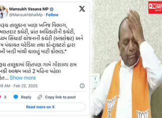 અધિકારીઓ ગાંઠતા નથી પ્રજાએ અવાજ ઉઠાવવો પડશે એમ કહેતા મનસુખ વસાવાએ નિરાશા વ્યક્ત કરી મીડિયા સામે..