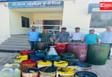 ભરૂચ SOG ની ટીમે નેત્રંગ નજીકના અશનાવી ગામેથી ડિઝલના 1520 લિટર ગેરકાયદેસર જથ્થા સાથે એક ઇસમને ઝડપ્યો..