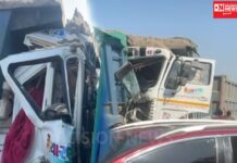 ભરૂચ તાલુકાના નેશનલ હાઇવે-48 પર ગંભીર અકસ્માત.. રેતી ભરેલા ડમ્પરે આગળના ડમ્પરને અથડાવ્યું…