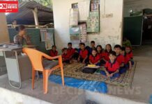 ચીખલીના ઊંઢવળ ગામમાં બે મહિના પહેલા જર્જરિત ઓરડાઓ તોડી પાડવામાં આવ્યા બાદ 17 શાળાના બાળકોને ખાનગી રૂમમાં અભ્યાસ કરવાની ફરજ પડી..