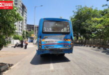 સુરતના પાલનપોર ઉગત કેનાલ રોડ પર બેફામ દોડતા ડમ્પર અને નંબર વિનાની સીટી બસ વચ્ચે અકસ્માત..