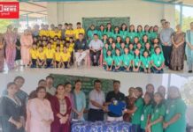 ધરમપુરના ખારવેલ પ્રા.શાળામાં યોજાયો ધોરણ 8 ના વિધાર્થીઓનો શુભેચ્છા સન્માન સમારંભ..