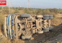 ઝઘડિયા તાલુકાના અંધારકાછલા નજીક હાઈવા ટ્રક પલ્ટી મારતા નીચે દબાયેલા ચાલકનું ઘટના સ્થળેજ કરૂણ મોત…