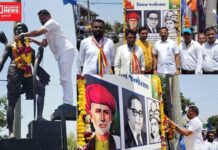 કપરાડામાં એક નહીં ત્રણ મહામાનવની જન્મજયંતીની ઉજવણી કરતાં ધારાસભ્ય જીતુભાઈ ચૌધરી..