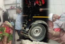 સોનગઢના ગુનખડી ગામમાં ખાઈમાં ટેમ્પો પલટી ગયો.. 10 મુસાફરો ઘાયલ..