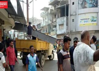 નવસારીના લાયબ્રેરીથી ડેપો રોડના દબાણ દૂર કરાયા…