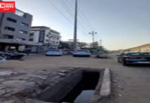 વાપી હાઇવે સર્વિસ રોડ પર ખુલ્લી ગટરમાં પડતા ચાલકો…