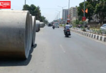 નવસારીના ગણદેવી રોડ પર વરસાદી ગટર નાંખવાની કામગીરીનો આરંભ…