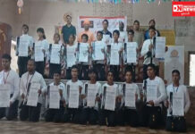 ગુજરાતમાં પ્રથમ વખત દનદવ માર્શલ આર્ટમાં ધરમપુરના 25 બાળકોએ દેખાડી પ્રતિભા.. પ્રમાણપત્રો આપી કરાયા સન્માનિત..