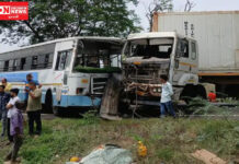 જંબુસરથી ભરૂચ તરફ જતી એક એસટી બસ આમોદના તણછા નજીક એસટી બસ અને ટ્રક વચ્ચે ટક્કર..