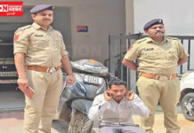 નવસારીના કાલીયાવાડીથી ગ્રીડ રોડ પર ચાલુ મોપેડ ઉપર હાથ છોડી શીર્ષાસન કરનાર યુવાનની ધરપકડ..