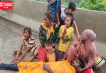 કરૂણ આક્રંદ સાથે પિતાના મૃતદેહ પાસે બેસી દીકરી અને પત્નીના આક્રંદ કર્યું…