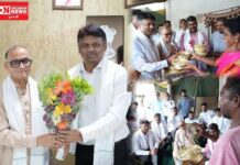 ભાજપના રાષ્ટ્રીય સંગઠક શ્રી વી. સતીષજી વાંસદામાં.. વાસના કામદારો સાથે કરી મુલાકાત..