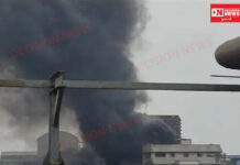 દહેજની યુનિવર્સલ કંપનીના ગોડાઉનમાં પ્રચંડ ધડાકા સાથે ભીષણ આગ ફાટી નીકળી..