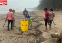 ઉમરગામ તાલુકાના દરિયા કિનારે મોટા પ્રમાણમાં ઓઈલ વેસ્ટ તણાઈને આવ્યું.. નારગોલ બીચ પર ઓઈલ વેસ્ટનો ખતરો..