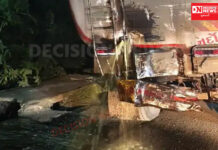 પારડી નજીક હાઇવે પર ઇથોઇલ ભરેલ ટેન્કર (GJ-21-Z-9550) અચાનક લીકેજ થયું..