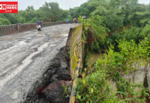 ધરમપુર સ્વર્ગવાહીની નદી પરના પુલ પર ભારે વાહનો માટે અવરજવર જોખમી..